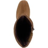 Tamaris - Kniehoge Hak Rijlaarzen - Camel - Leren