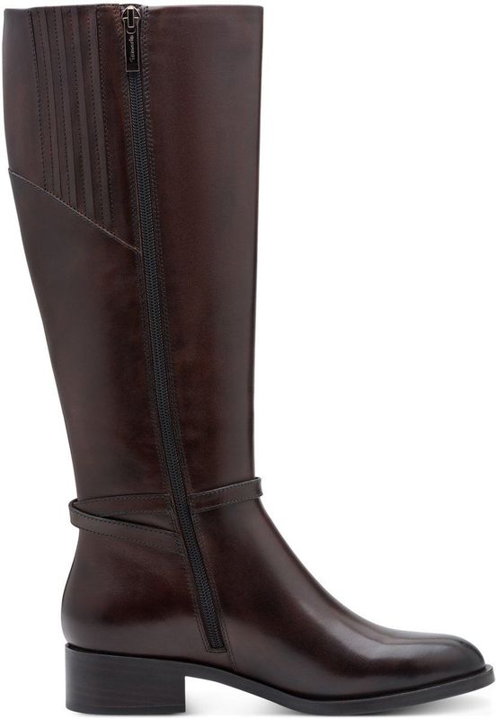 Tamaris - Lange Laarzen - Bruin - Plateauzool 35 mm - Antislipzool