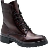 Tamaris - Enkellaarsjes - Bordeauxrood - Vegan Lakleder