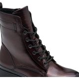 Tamaris - Enkellaarsjes - Bordeauxrood - Vegan Lakleder