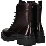 Tamaris - Enkellaarsjes - Bordeauxrood - Vegan Lakleder