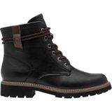 Tamaris - Lace Boot Flat - Enkellaarsje - Zwart