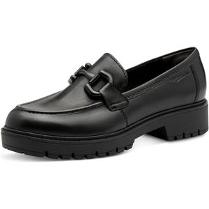 Tamaris - 1-24733-45-003 - Leren Loafers - Zwart - Damesschoenen