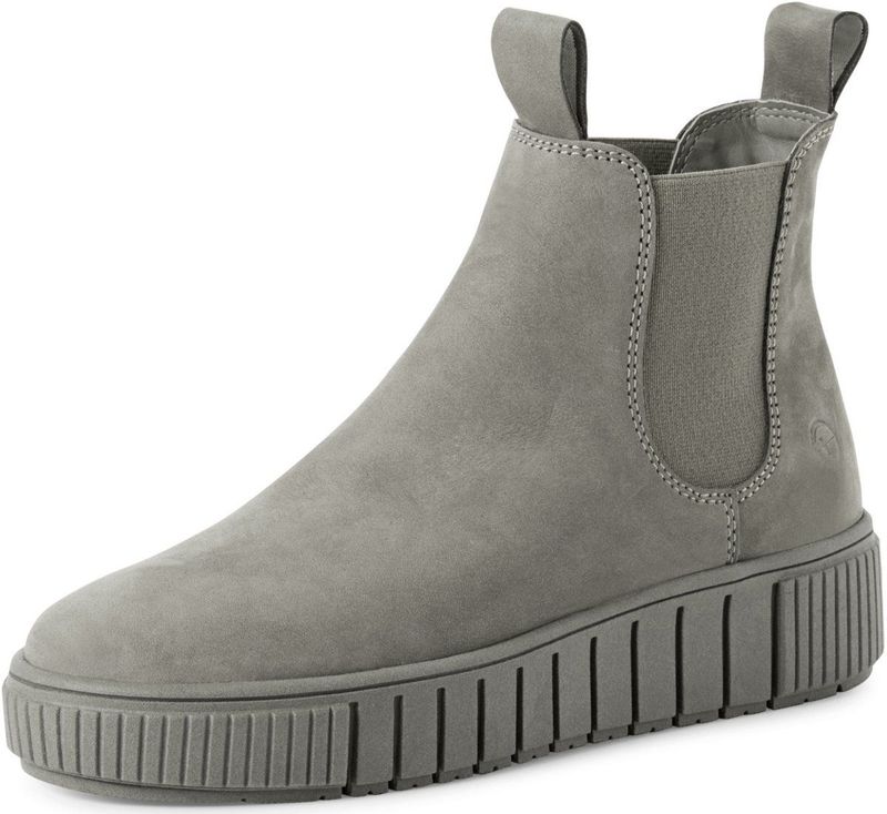 Tamaris - M25403 - Chelsea Boot - Grijs - Leren Enkellaars