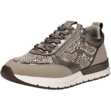 Tamaris - Lage Sneakers - Zwart - Imitatieleer - Met Rits