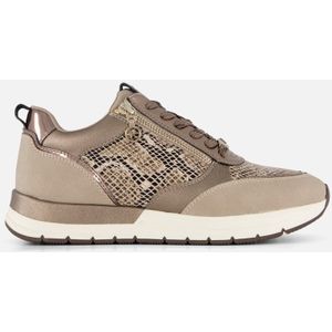 Tamaris - Lage Sneakers - Zwart - Imitatieleer - Met Rits