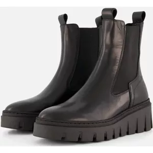 Tamaris - Chelsea Boots - Bruin - Blokhak 4 cm - Uitneembaar Voetbed