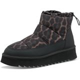 Tamaris - 1-26810-45 - Enkellaars - Zwart/Luipaard - Warme Voering - Plateauzool