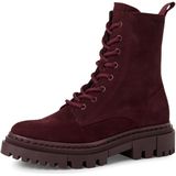 Tamaris - M25276 - Leren Enkellaarsjes - Merlot - Dameslaarzen