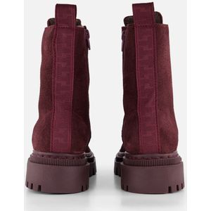 Tamaris - M25276 - Leren Enkellaarsjes - Merlot - Dameslaarzen