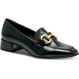 Tamaris - Trotteur - Loafers - Groen - 35 mm Plateau met Blokhak