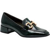 Tamaris - Trotteur - Loafers - Groen - 35 mm Plateau met Blokhak