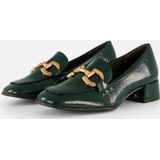 Tamaris - Trotteur - Loafers - Groen - 35 mm Plateau met Blokhak