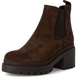 Tamaris - Chelsea Boot - Taupe - Suède - Slip-on