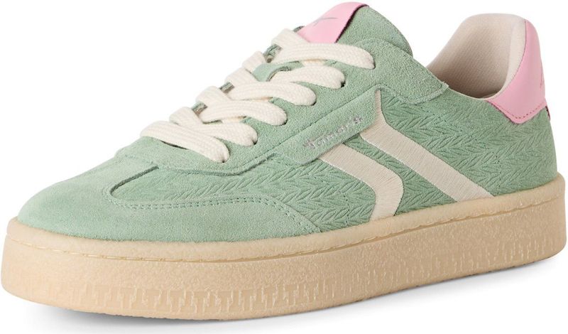 TAMARIS - Sneakers - Zwart - Materiaalmix van Leer en Textiel