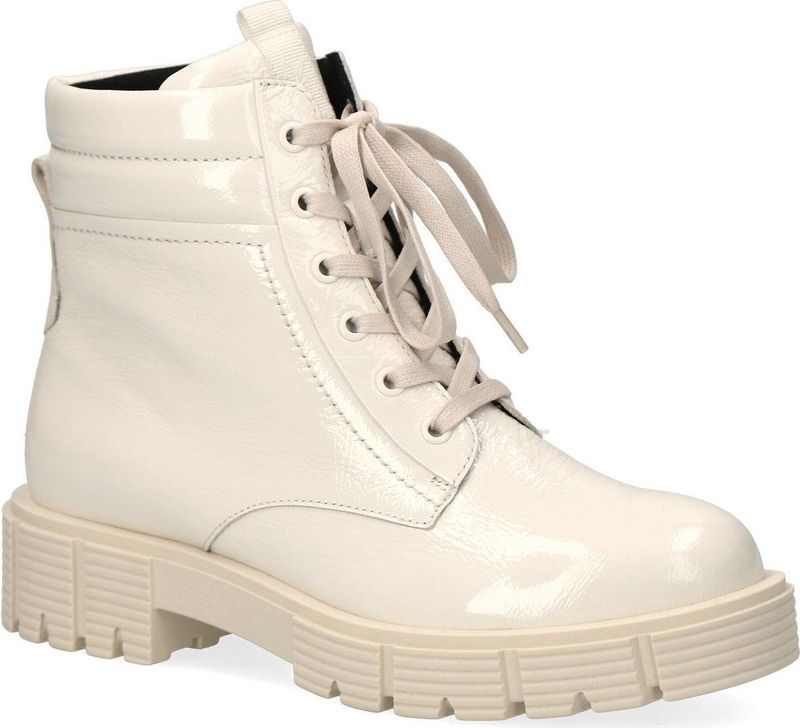 Caprice - Casual Closed Booties - Beige - Leer - Dames