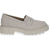 Caprice - Dames Loafers - Beige - Leren Bovenwerk - Synthetische Zool