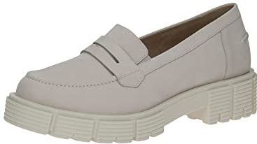 Caprice - Dames Loafers - Beige - Leren Bovenwerk - Synthetische Zool