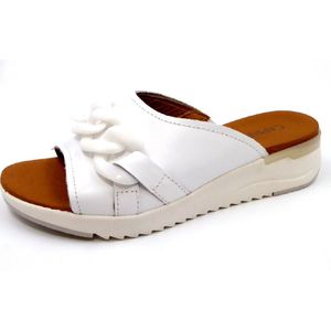 Caprice Da.-Pantolette für Damen, weiß, Gr. 38 EU