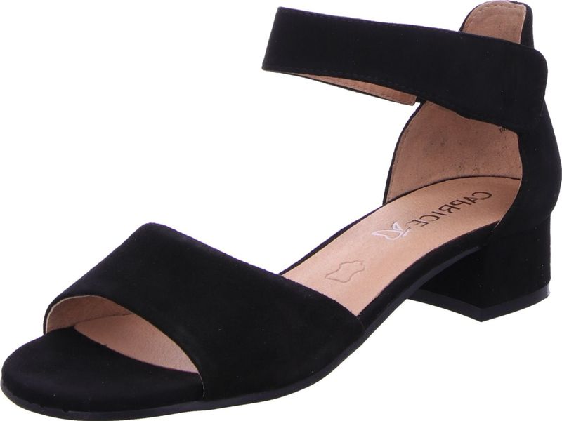 Caprice - Sandalen - Zwart - Leer - Suède