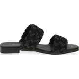 Caprice - Muiltjes - Zwart - Glad Leer - Platte Hak