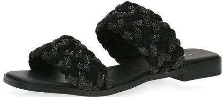 Caprice - Muiltjes - Zwart - Glad Leer - Platte Hak