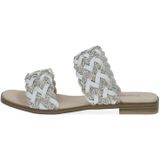 Caprice - Muiltjes - Zilver - Leer - Platte Hak