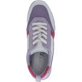 Sneakers - Color-Blocking - Leer en Suède - Gevoerd en Versterkte hak