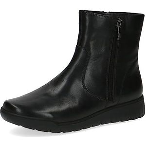 Caprice Dames 9-26408-41 platte enkellaarsjes, Black Nappa, 38 EU