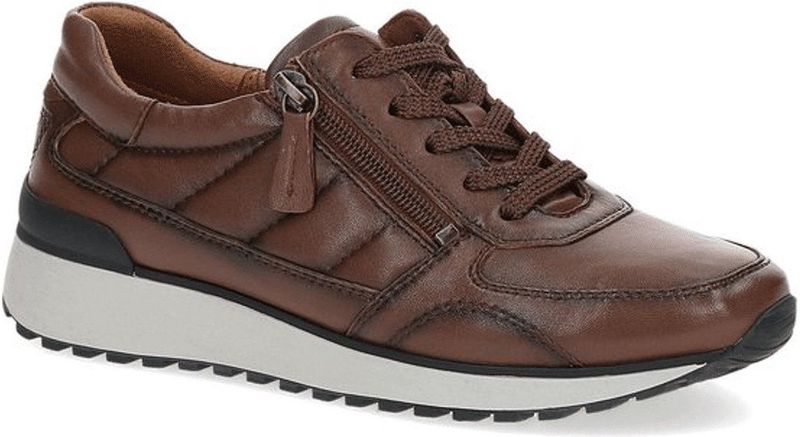 CAPRICE 9-23701-41 Lage sneakers voor dames, Cognac Comb