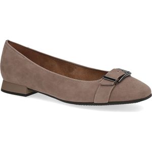 CAPRICE Dames 9-23301-41 ballerina's met riempjes, Mud suède., 38 EU