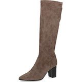 CAPRICE Caprice Dames 9-25520-41 laarzen met hak voor dames, Stretch Taupe