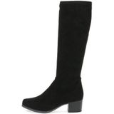 CAPRICE 9-25506-41 platte dameslaarzen, Zwarte stretch