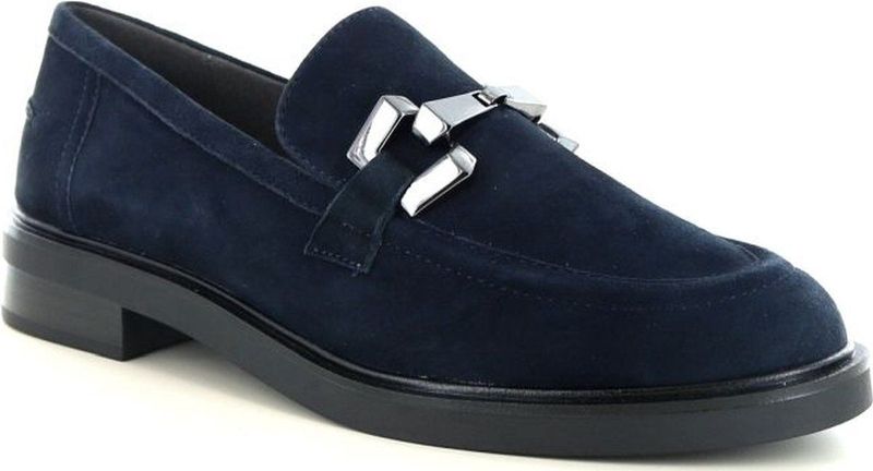 Caprice - Instappers - G-breedte - Blauw - Leer