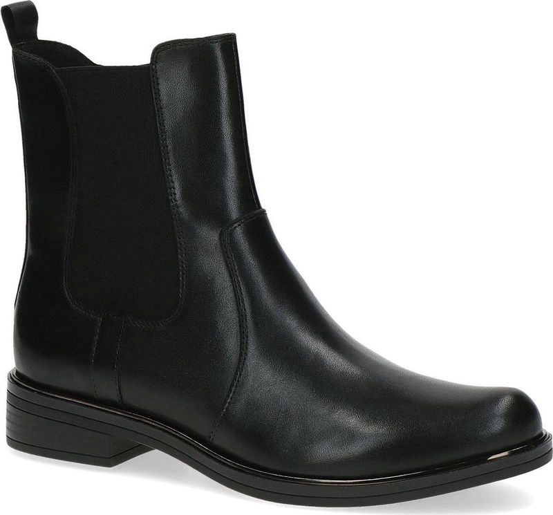 Chelsea Boots - Effen - Leer - Ritssluiting - Blokhak