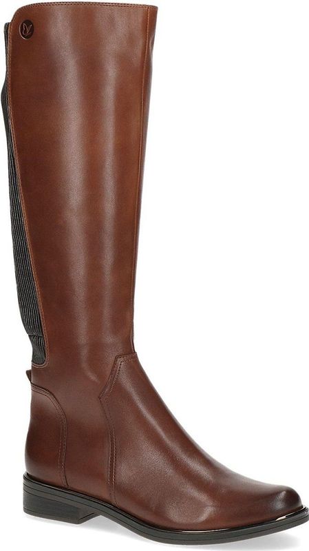 CAPRICE - 9-25513 - Platte Dameslaarzen - Cognac Comb - Airmotion