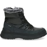 Caprice - Enkellaarsje - Zwart - Textiel/Kunststof - G-breedte