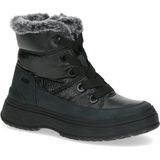 Caprice - Enkellaarsje - Zwart - Textiel/Kunststof - G-breedte