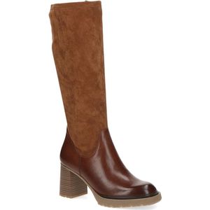 CAPRICE 9-25614-41 Enkellaarzen met veters en hak voor dames, Camel Comb