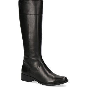 CAPRICE Dames hoge laarzen met hak van leer elegant, zwart (Black Nappa), 38 EU, Nappa zwart