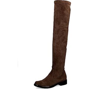 CAPRICE Overknee-laarzen voor dames 9-25510-41, Dk Brn Stretch, 38 EU