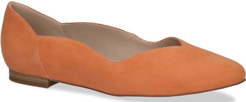 CAPRICE - Elegante Ballerina's - Oranje - Leer