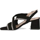 Caprice - 9-28300-42 - Sandaal - G-breedte - Hakhoogte 6,5 cm - Zwart