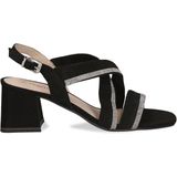 Caprice - 9-28300-42 - Sandaal - G-breedte - Hakhoogte 6,5 cm - Zwart