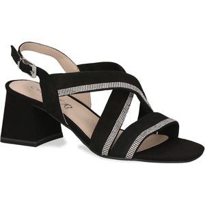 Caprice - 9-28300-42 - Sandaal - G-breedte - Hakhoogte 6,5 cm - Zwart