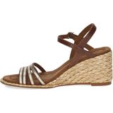 CAPRICE Dames 9-28305-42 sleehak sandalen, Cognac Gold, 38 EU
