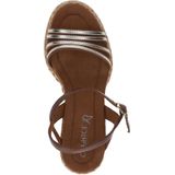 CAPRICE Dames 9-28305-42 sleehak sandalen, Cognac Gold, 38 EU