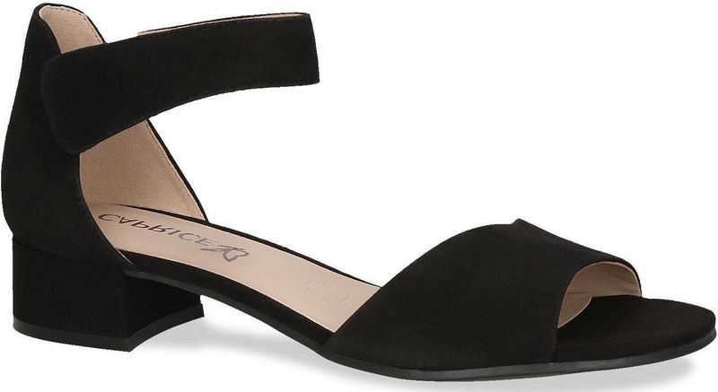 Caprice Sandalette, Blockabsatz, Sommerschuh, Sandale mit praktischem Klettverschluss