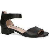 Caprice - Leren Dames Sandaletten - Zwart - Leer