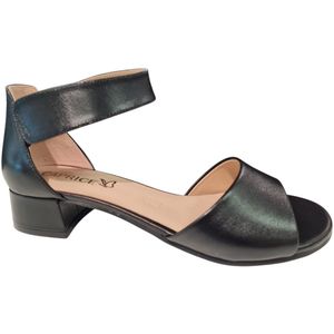 Caprice - Leren Dames Sandaletten - Zwart - Leer